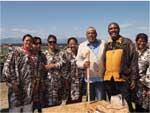 Miranda Hendricks, Virginia Mdow, Anna Boer, Florence Kok, Headman Charles Hesselman, Gary Arendse, Winnie Arendse